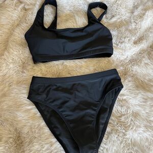 Classic Black Women's Swimwear Set